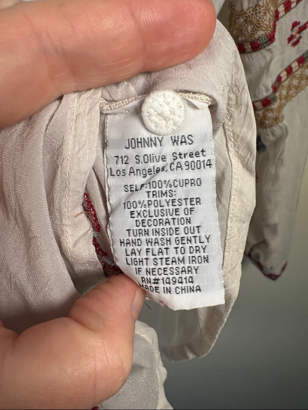 Johnny Was Paulina Shirt in Eli Women’s Small NWT‎ *marked SAMPLE* see photos - Picture 9 of 10